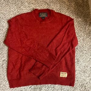 Abercrombie and Fitch red wool sweater